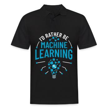Machine Learning Intelligence Artificielle IA - Polo Homme - noir - Devant - Kai (181cm)