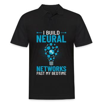 Machine Learning Intelligence Artificielle IA - Polo Homme - noir - Devant - Kai (181cm)