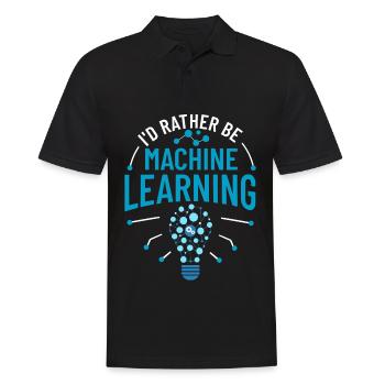 Machine Learning Intelligence Artificielle IA - Polo Homme - noir - Devant - Kai (181cm)