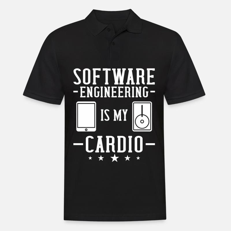 Software Engineering Softwaretechnik Ingenieur - Männer Poloshirt - Schwarz