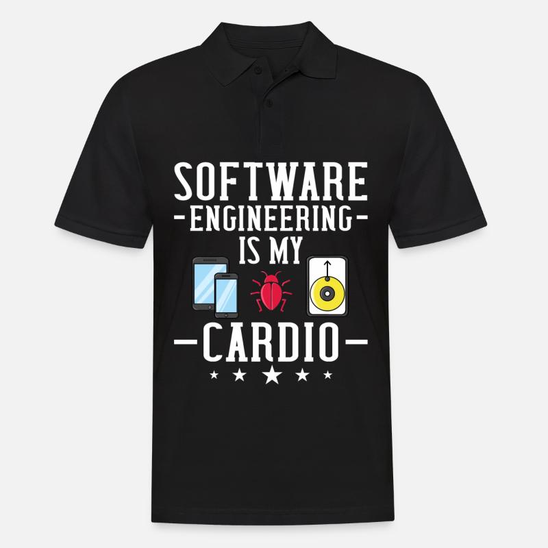 Software Engineering Software Engineering Engineer - Men's Polo Shirt - black