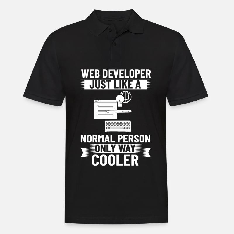 Web Entwicklung Webentwickler Entwickler Manager - Männer Poloshirt - Schwarz