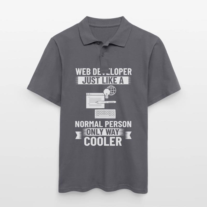 Web Development Web Developer Developer Manager Men's Polo Shirt