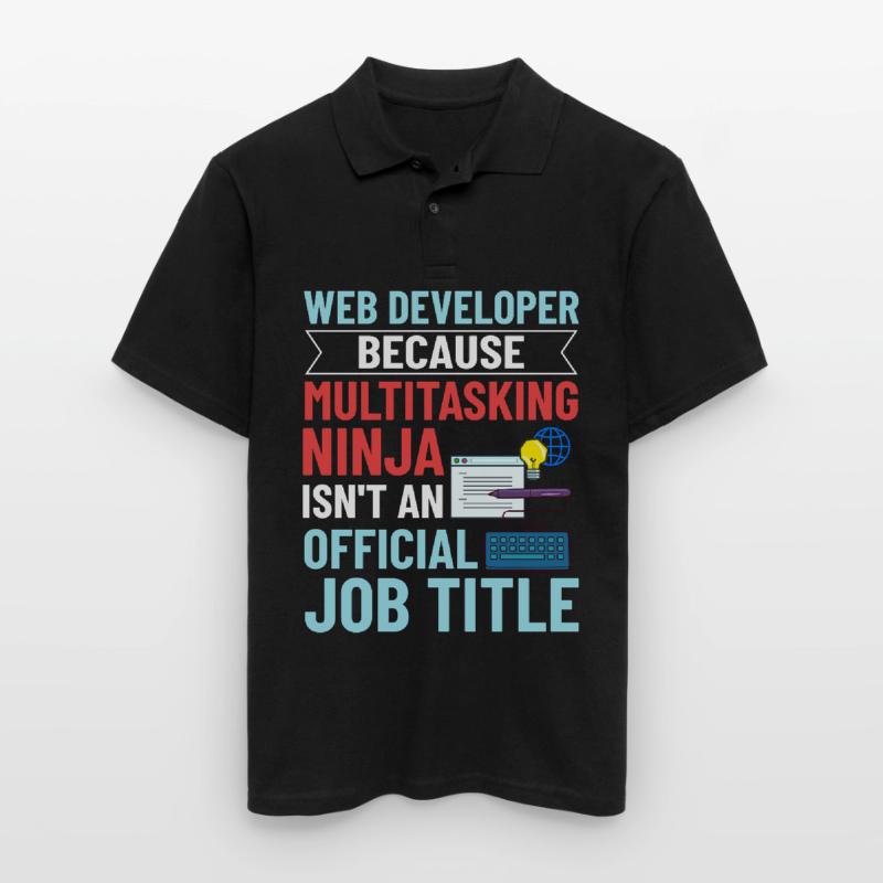 Web Development Web Developer Developer Manager Men's Polo Shirt