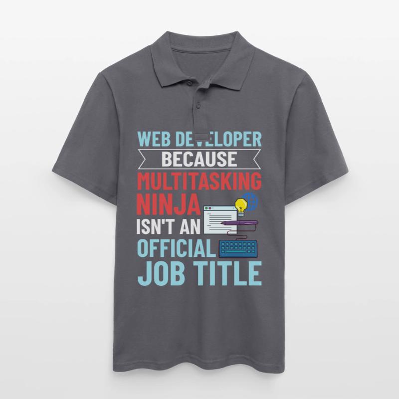 Web Development Web Developer Developer Manager Men's Polo Shirt