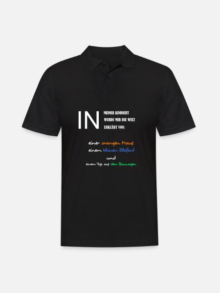 Kind der 90er 90er Jahre - Männer Poloshirt - Schwarz