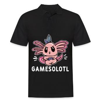 Salamandre amphibienne Axolotl - Polo Homme - noir - Devant - Kai (181cm)