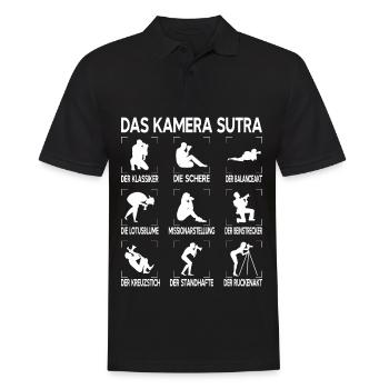 Fotografen Fotografie Fotograf Kamera Photographer - Männer Poloshirt - Schwarz - Vorne - Kai (181cm)