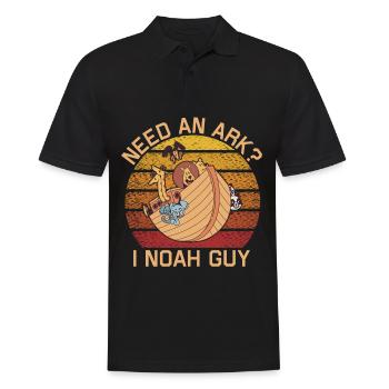 Arche Arche Noah Bibel Noahs Ark Tiere - Männer Poloshirt - Schwarz - Vorne - Kai (181cm)