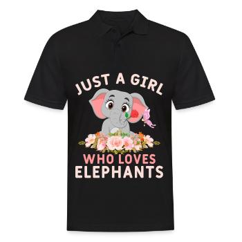 Bébé éléphant pour les filles - Polo Homme - noir - Devant - Kai (181cm)
