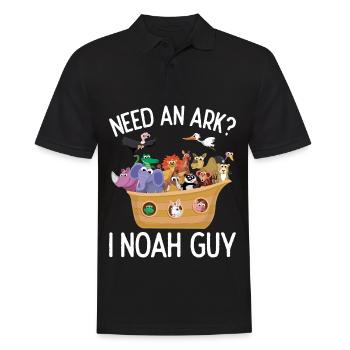 Arche Arche Noah Bibel Noahs Ark Tiere - Männer Poloshirt - Schwarz - Vorne - Kai (181cm)