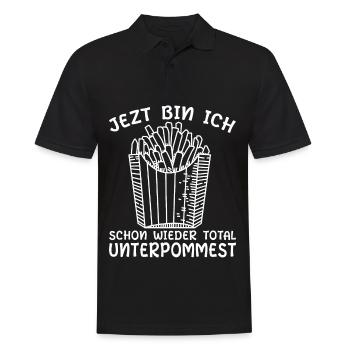 Pommes Frites Pommes Liebhaber Fast Food - Männer Poloshirt - Schwarz - Vorne - Kai (181cm)