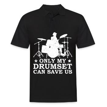 Drummer Drumsticks Schlagzeug Musiker - Männer Poloshirt - Schwarz - Vorne - Kai (181cm)