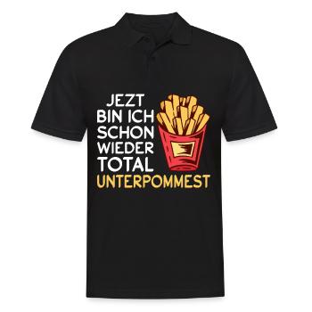 Pommes Frites Pommes Liebhaber Fast Food - Männer Poloshirt - Schwarz - Vorne - Kai (181cm)