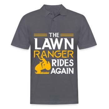 Gärtner Landschaftsbau Gartenbau Rasenmäher - Männer Poloshirt - Anthrazit - Vorne - Nico (186cm)
