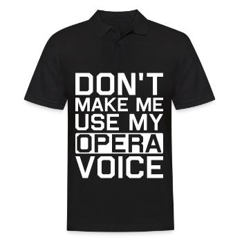 Chanteur d’opéra chanteur maisons d’opéra - Polo Homme - noir - Devant - Kai (181cm)
