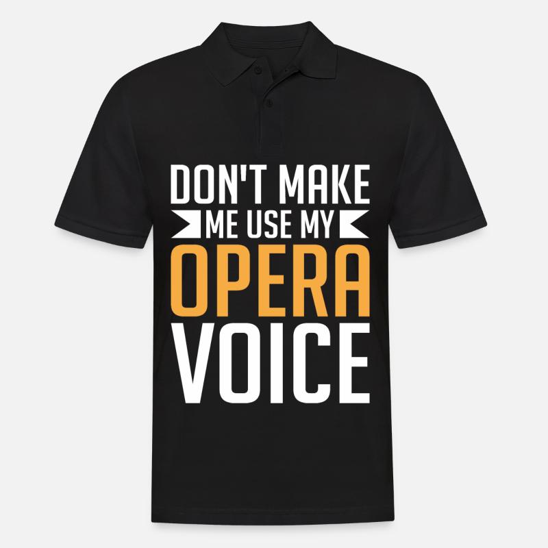 Opernsänger Sänger Opernhäuser - Männer Poloshirt - Schwarz