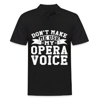Chanteur d’opéra chanteur maisons d’opéra - Polo Homme - noir - Devant - Kai (181cm)