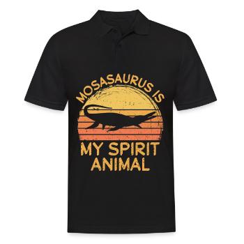 Biologiste marin Mosasaurus Time Dinosaures - Polo Homme - noir - Devant - Kai (181cm)