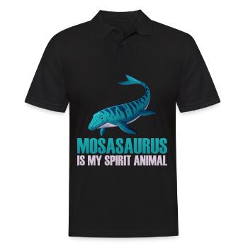Biologiste marin Mosasaurus Time Dinosaures - Polo Homme - noir - Devant - Kai (181cm)