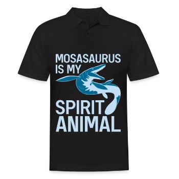 Biologiste marin Mosasaurus Time Dinosaures - Polo Homme - noir - Devant - Kai (181cm)