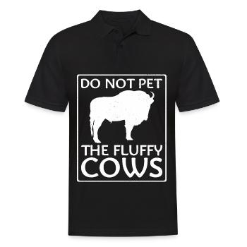 Bison National Park Buffalo - Men's Polo Shirt - black - Front - Kai (181cm)