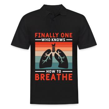 Respiratory therapists Respiratory therapist Occupational therapists - Men's Polo Shirt - black - Front - Kai (181cm)