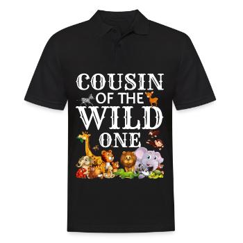 Safari Wildlife Africa le Grand 5 Zoologie - Polo Homme - noir - Devant - Kai (181cm)