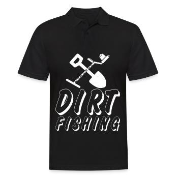 Dirt Fishing Probe Detector Sondler - Men's Polo Shirt - black - Front - Kai (181cm)