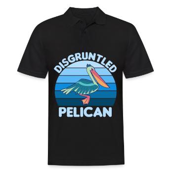 Pelican Pelicans Oiseaux Oiseaux Oiseaux - Polo Homme - noir - Devant - Kai (181cm)