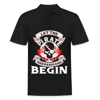 Pirate Kids Skull Party Pirates - Polo Homme - noir - Devant - Kai (181cm)