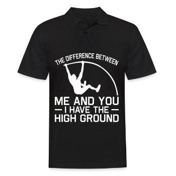 Stabhochsprung Stabspringer Leichtathletik - Männer Poloshirt - Schwarz - Vorne - Kai (181cm)