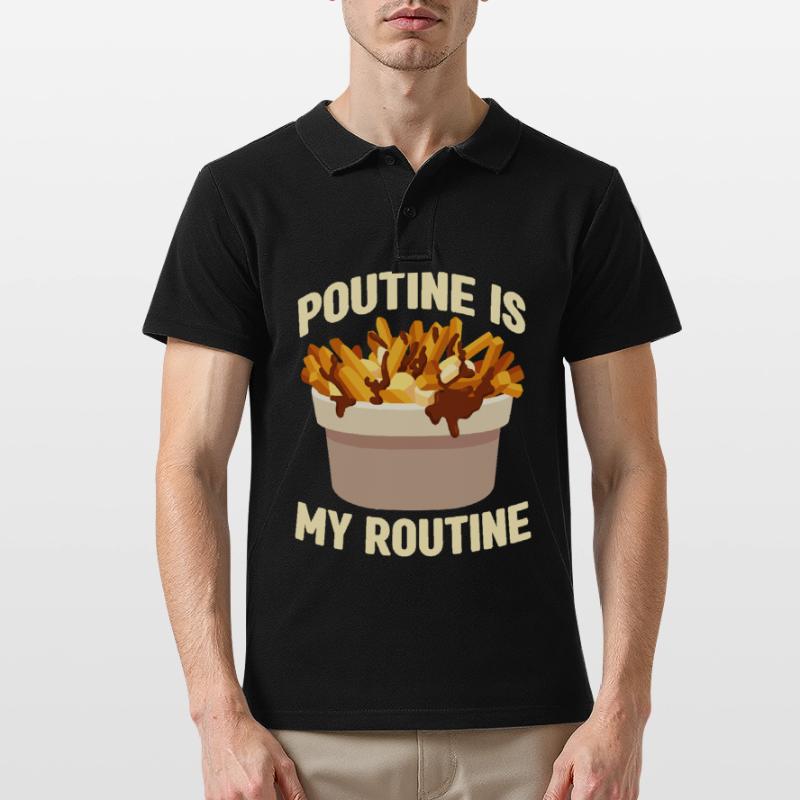 Poutine Canada Spécialité de restauration rapide Polo Homme