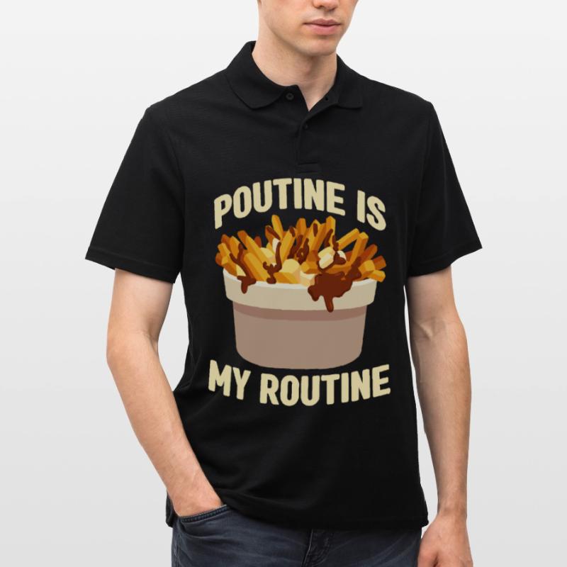 Poutine Canada Spécialité de restauration rapide Polo Homme