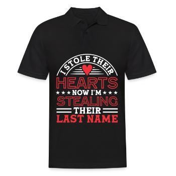 Adopts Adopts Foster Father Foster Mother - Men's Polo Shirt - black - Front - Kai (181cm)