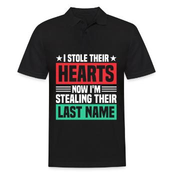 Adopts Adopts Foster Father Foster Mother - Men's Polo Shirt - black - Front - Kai (181cm)