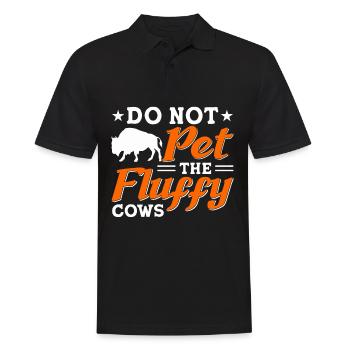 Bison Buffalo Yellowstone Park - Men's Polo Shirt - black - Front - Kai (181cm)