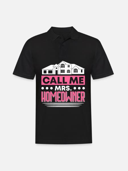 Hausbesitzer Eigentümer Geschenk Hauseigentümer - Männer Poloshirt - Schwarz
