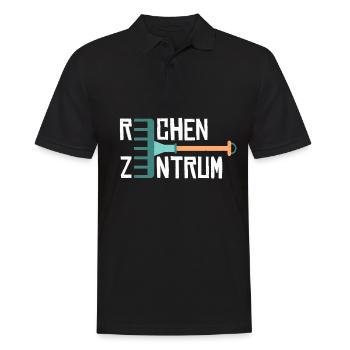 Garten Rechenzentrum - Männer Poloshirt - Schwarz - Vorne - Kai (181cm)