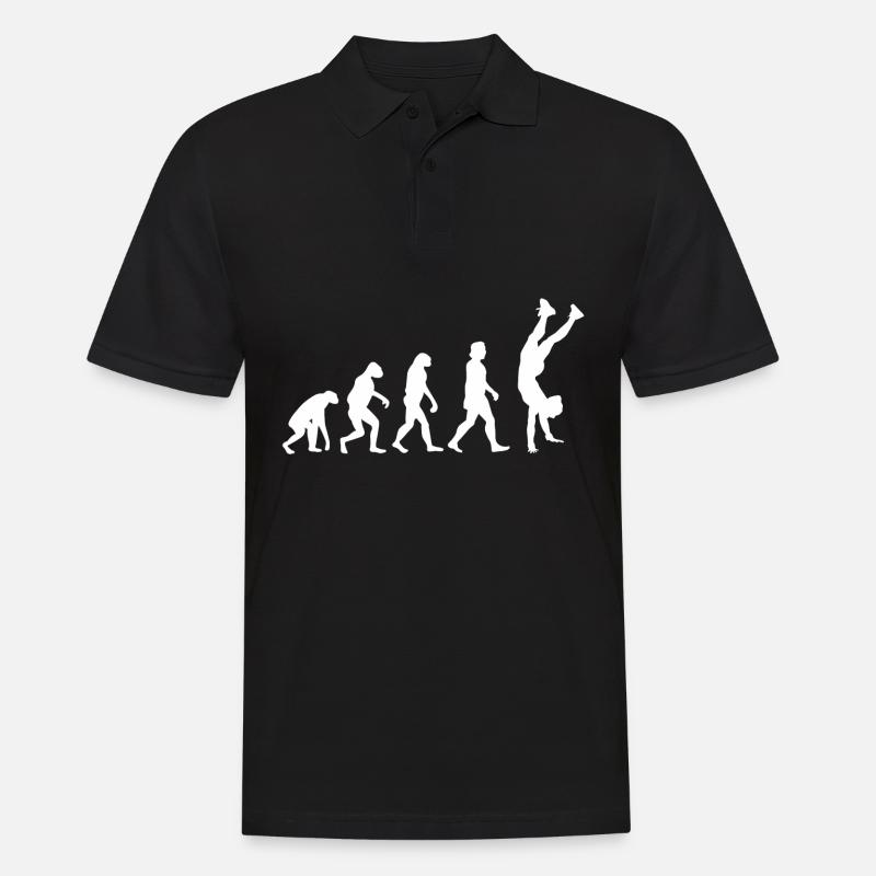 Turnen Handstand Evolution - Männer Poloshirt - Schwarz