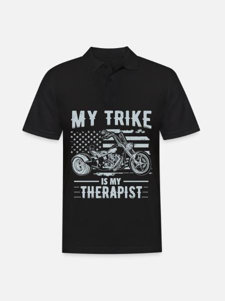 Idées cadeaux Trike | Triker Moto Trikes Motard - Polo Homme - noir
