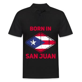 San Juan - Men's Polo Shirt - black - Front - Kai (181cm)