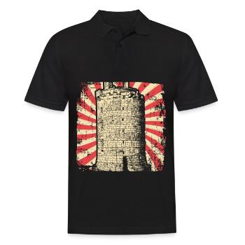 Castle Middle Ages - Men's Polo Shirt - black - Front - Kai (181cm)