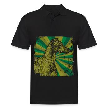 greyhound - Men's Polo Shirt - black - Front - Kai (181cm)