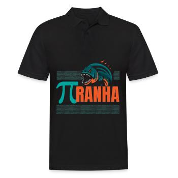 Piranha Collector Aquarist Aquaristics Fish Keeping - Men's Polo Shirt - black - Front - Kai (181cm)