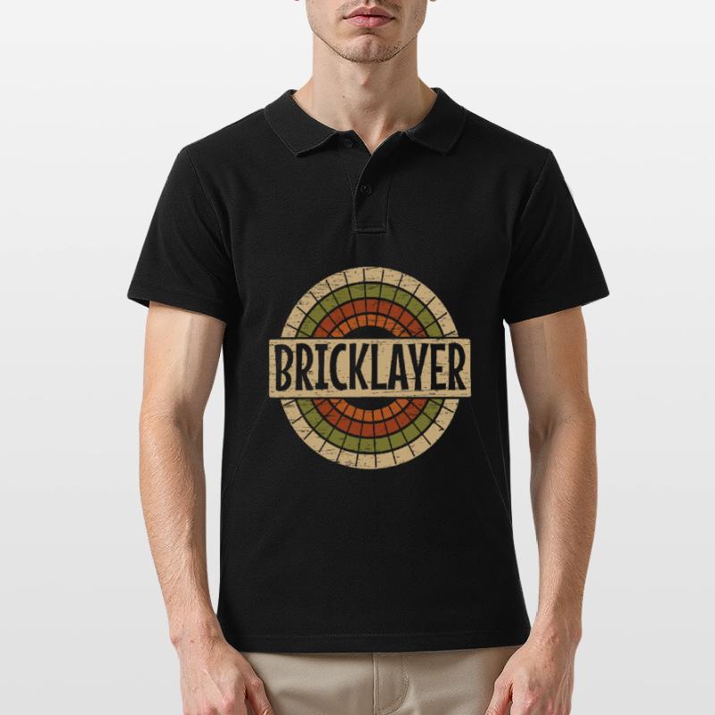 Construction work Bricklayer Profession Bricklayer Men's Polo Shirt