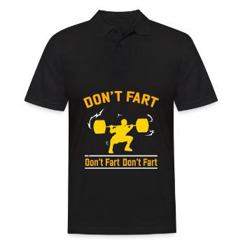 Do not fart! - Gift - Men's Polo Shirt - black - Front - Kai (181cm)