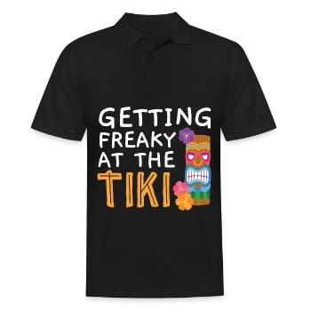 Devenez fou au Tiki Luau Party Tiki Bar - Polo Homme - noir - Devant - Kai (181cm)