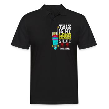 Skater Mountain Board - Men's Polo Shirt - black - Front - Kai (181cm)