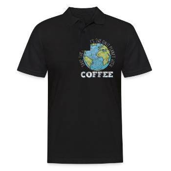 Nature Conservation Climate Change Recycling - Men's Polo Shirt - black - Front - Kai (181cm)